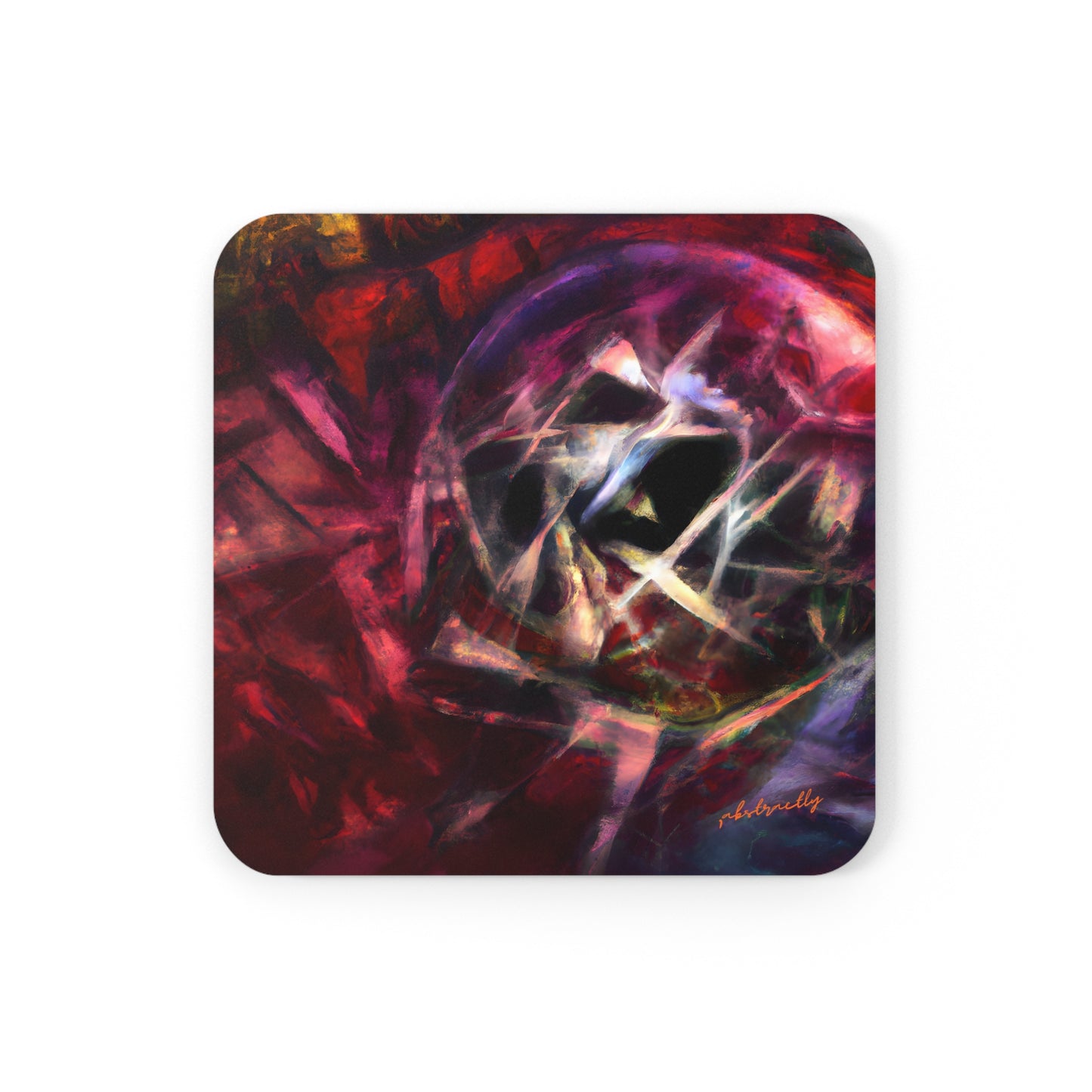 Garrett Farnsworth - Electromagnetic Force, Abstractly - Corkwood Coaster Set of 4