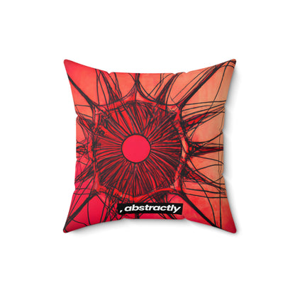 Elizabeth Rutherford - Magnetic Force, Abstractly - Faux Suede Throw Pillow