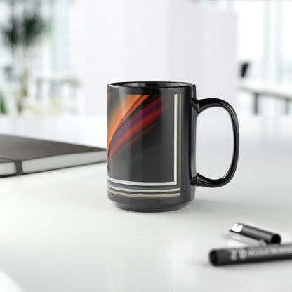 Rowan Abernathy - Spring Force, Abstractly - Black Ceramic Mug 15oz