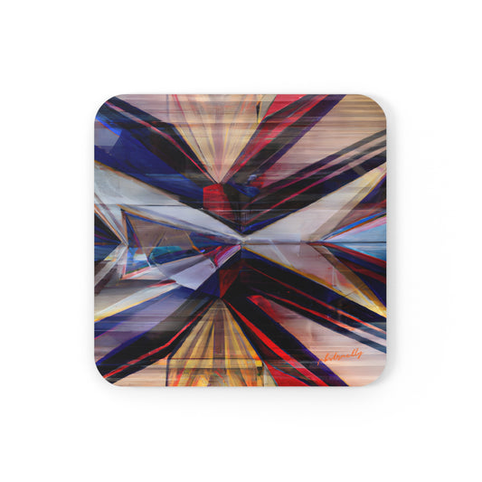 Avery Rosenberg - Applied Force, Abstractly - Corkwood Coaster Set of 4