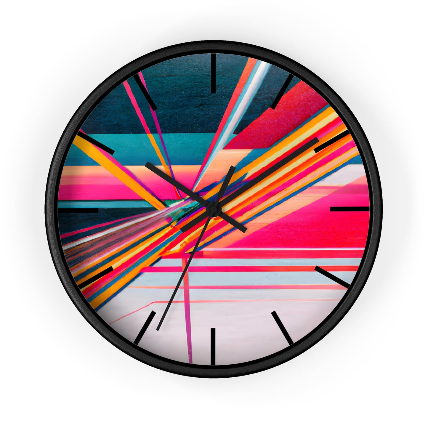 Elizabeth Perkins - Electric Force, Abstractly - Wall Clock