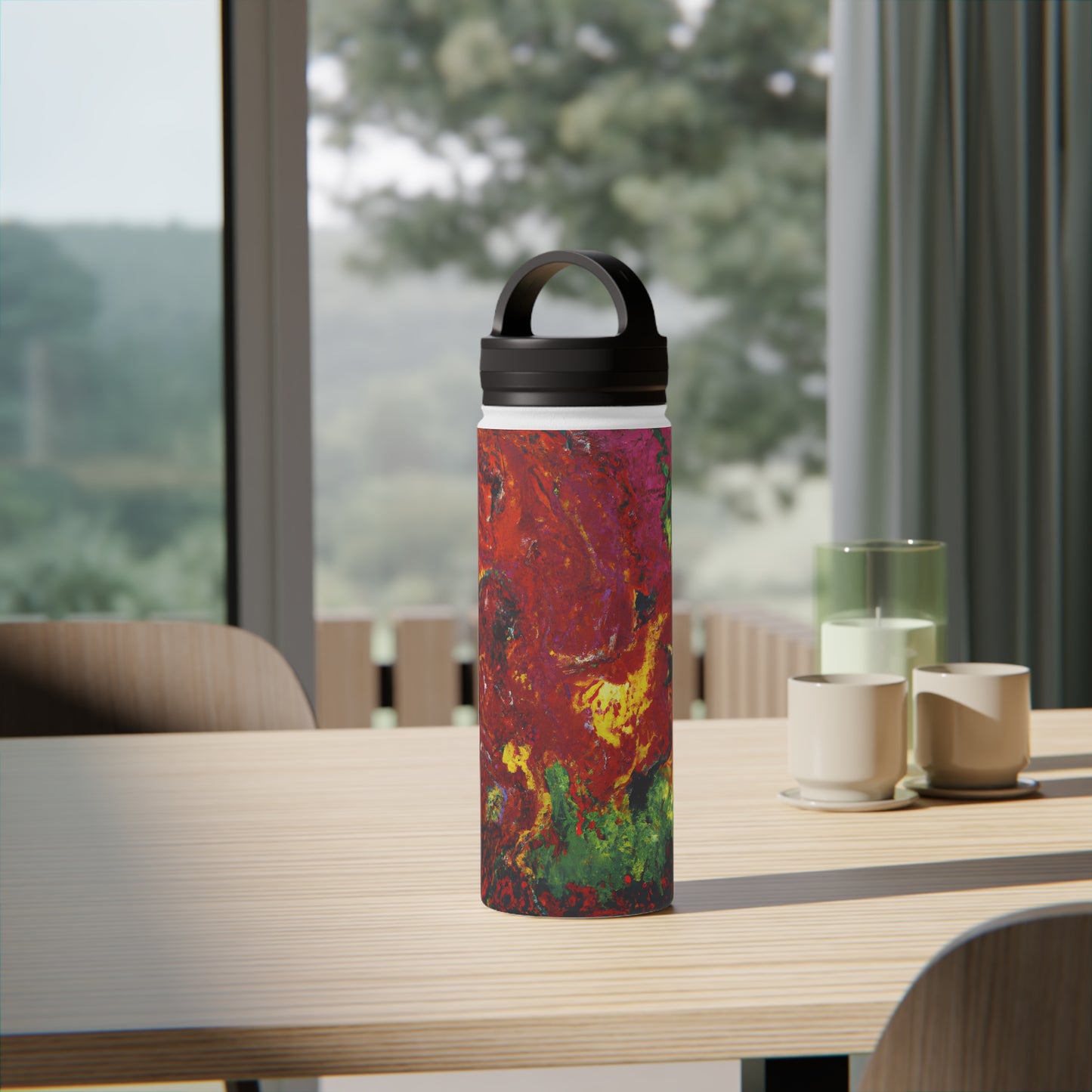 Johannsonite Crystal - Chemistry, Abstractly - Stainless Steel Water Bottle