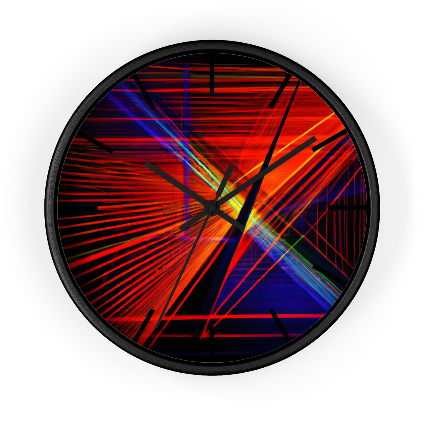 Evelyn Abernathy - Magnetic Force, Abstractly - Wall Clock