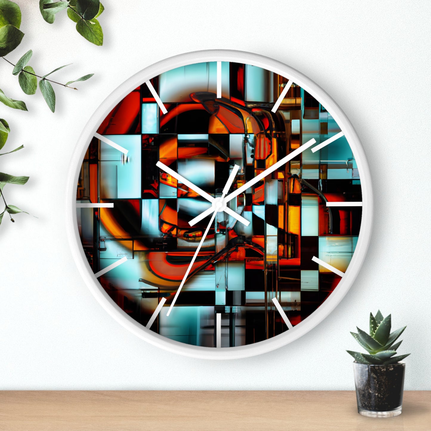 Avery Sinclair - Tension Force, Abstractly - Wall Clock