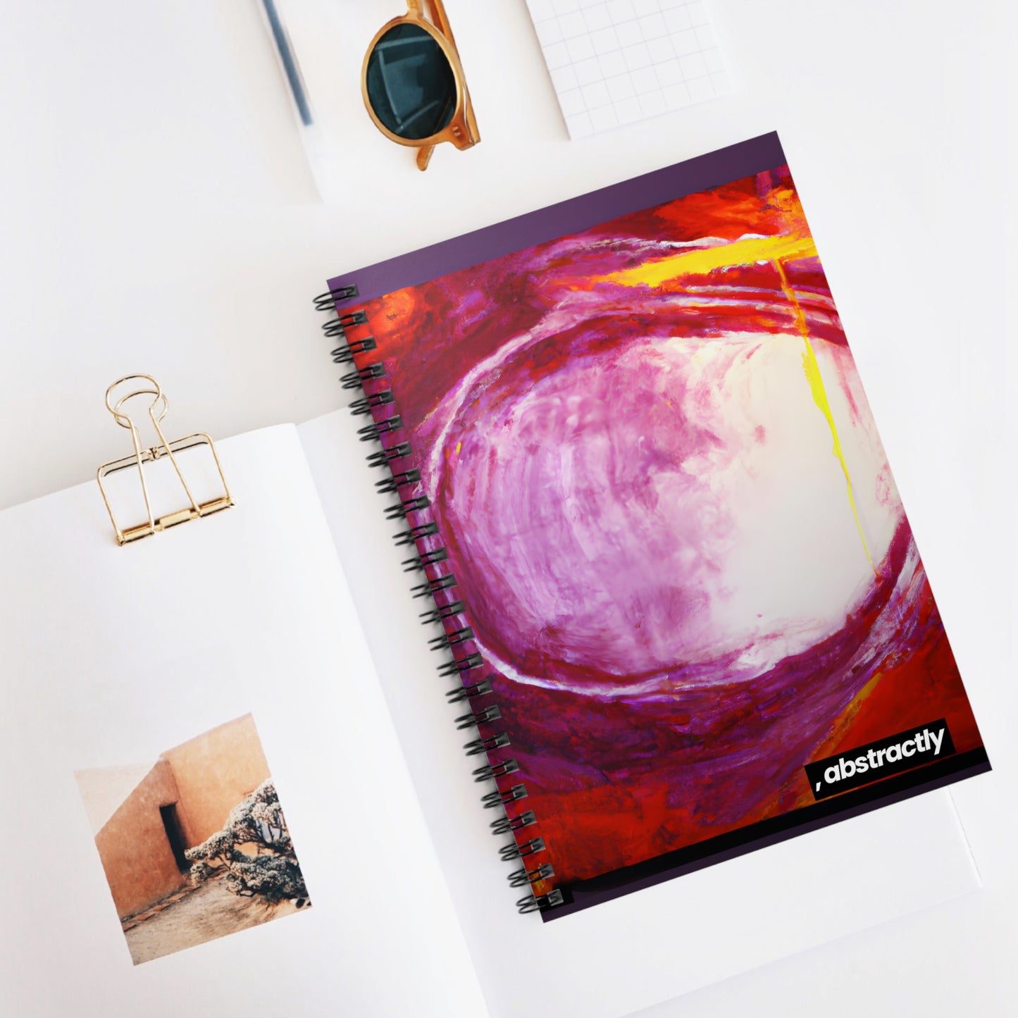 Quazarium Crystalite - Vanadium, Abstractly - Spiral Notebook