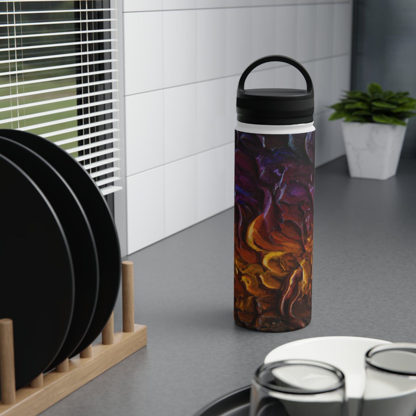 Galactonium Oxide - Chemistry, Abstractly - Stainless Steel Water Bottle