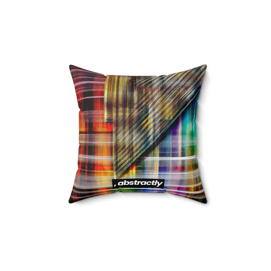 Marshall Sobel - Strong Force, Abstractly - Faux Suede Throw Pillow