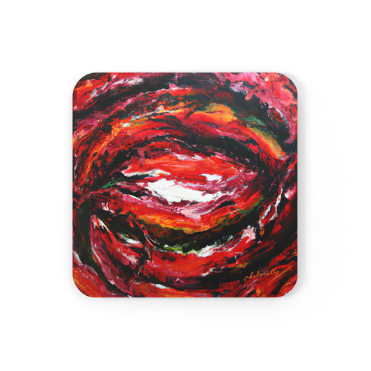 Galaxium Carbonide - Phosphorus, Abstractly - Corkwood Coaster Set of 4