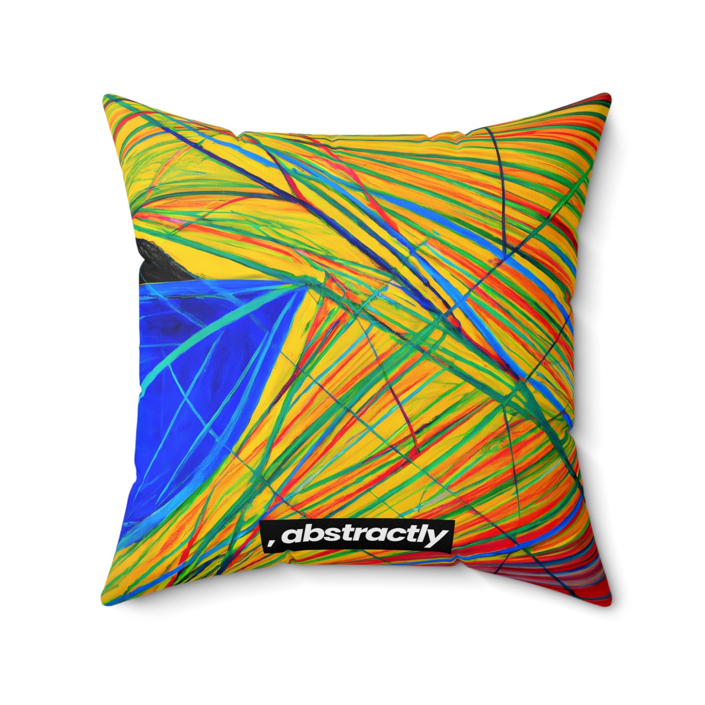 Gerald Michelson - Electric Force, Abstractly - Faux Suede Throw Pillow