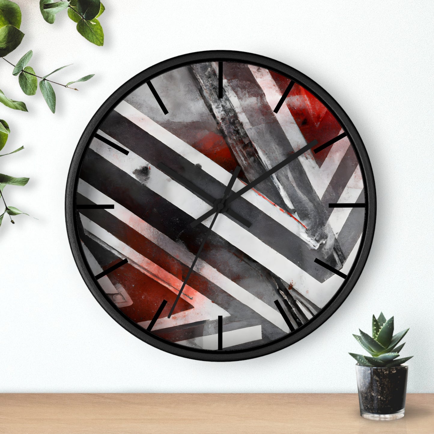 Ellis Porterfield - Tension Force, Abstractly - Wall Clock