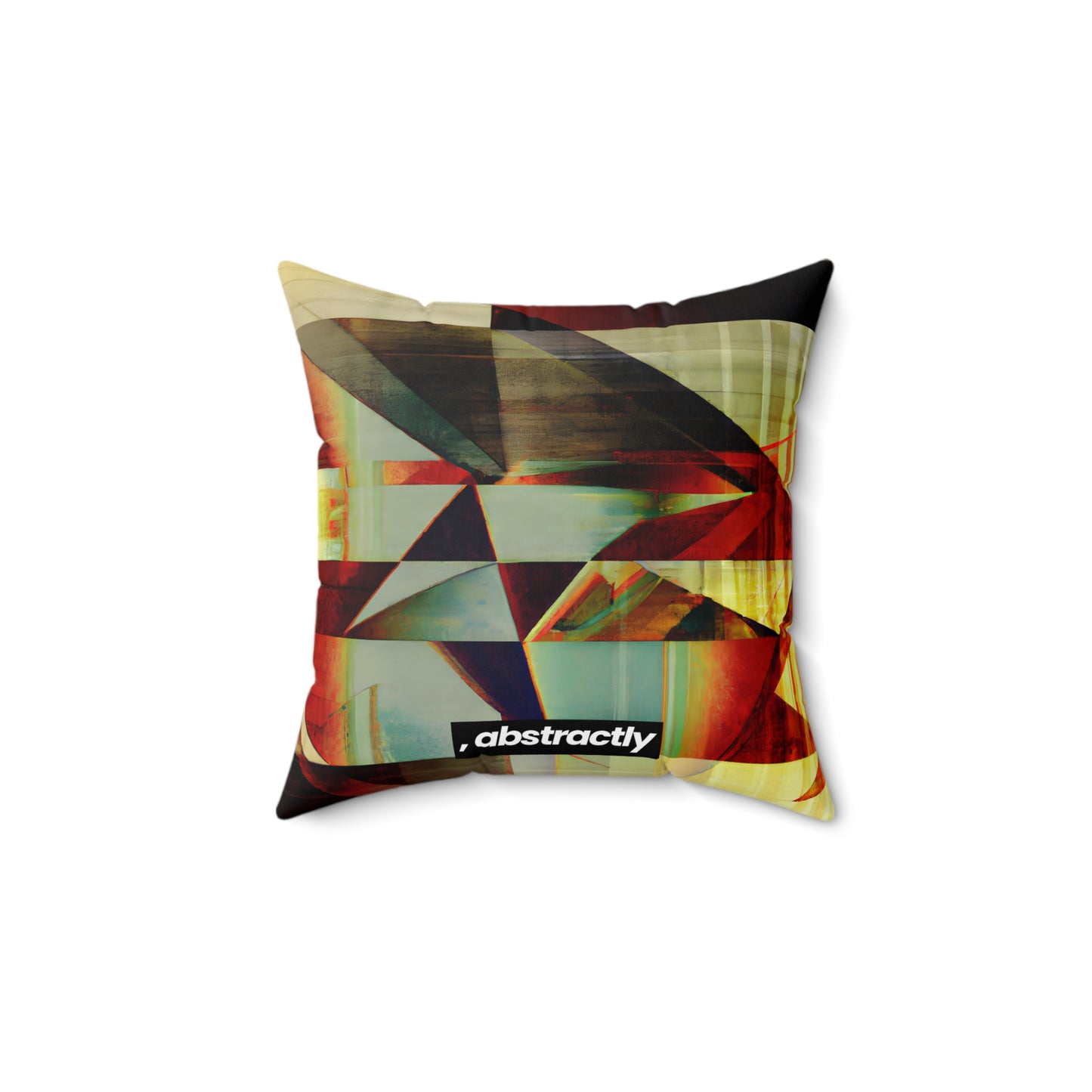 Eugene Bronson - Tension Force, Abstractly - Faux Suede Throw Pillow