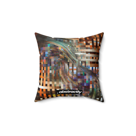 Nina Bernstein - Tension Force, Abstractly - Faux Suede Throw Pillow