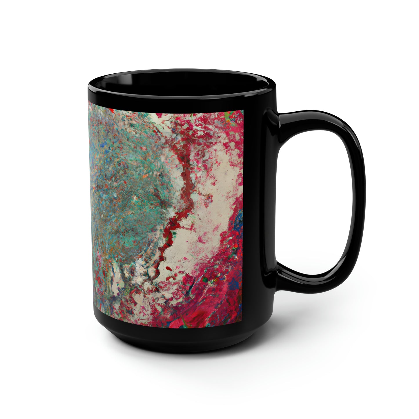 Vanadium Synthetite - Chemistry, Abstractly - Black Ceramic Mug 15oz