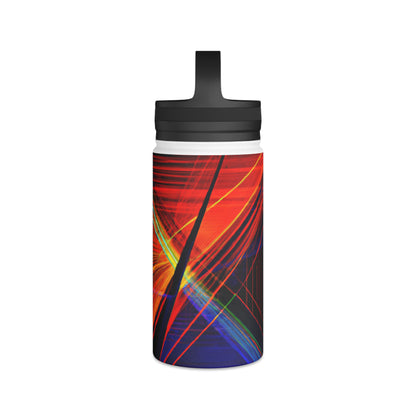 Evelyn Abernathy - Magnetic Force, Abstractly - Stainless Steel Water Bottle