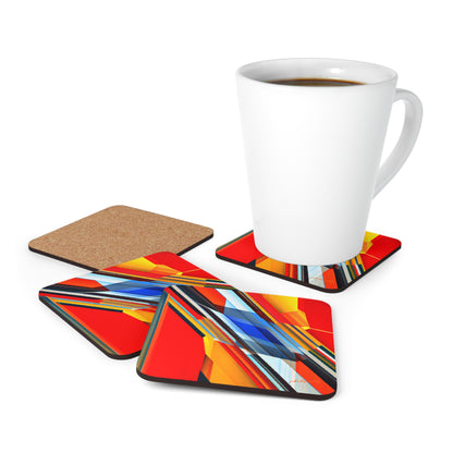 Joshua Fiedler - Air Resistance Force, Abstractly - Corkwood Coaster Set of 4