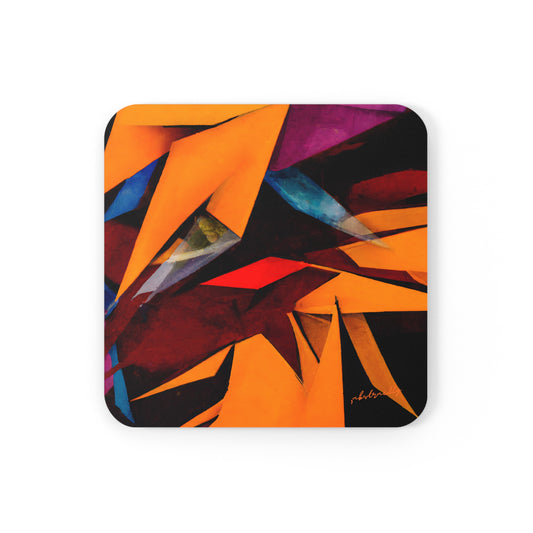 Leonard Sorenson - Gravity Force, Abstractly - Corkwood Coaster Set of 4