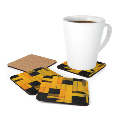 Chandra Bose - Weak Force, Abstractly - Corkwood Coaster Set of 4