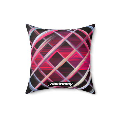 Dale Horowitz - Spring Force, Abstractly - Faux Suede Throw Pillow