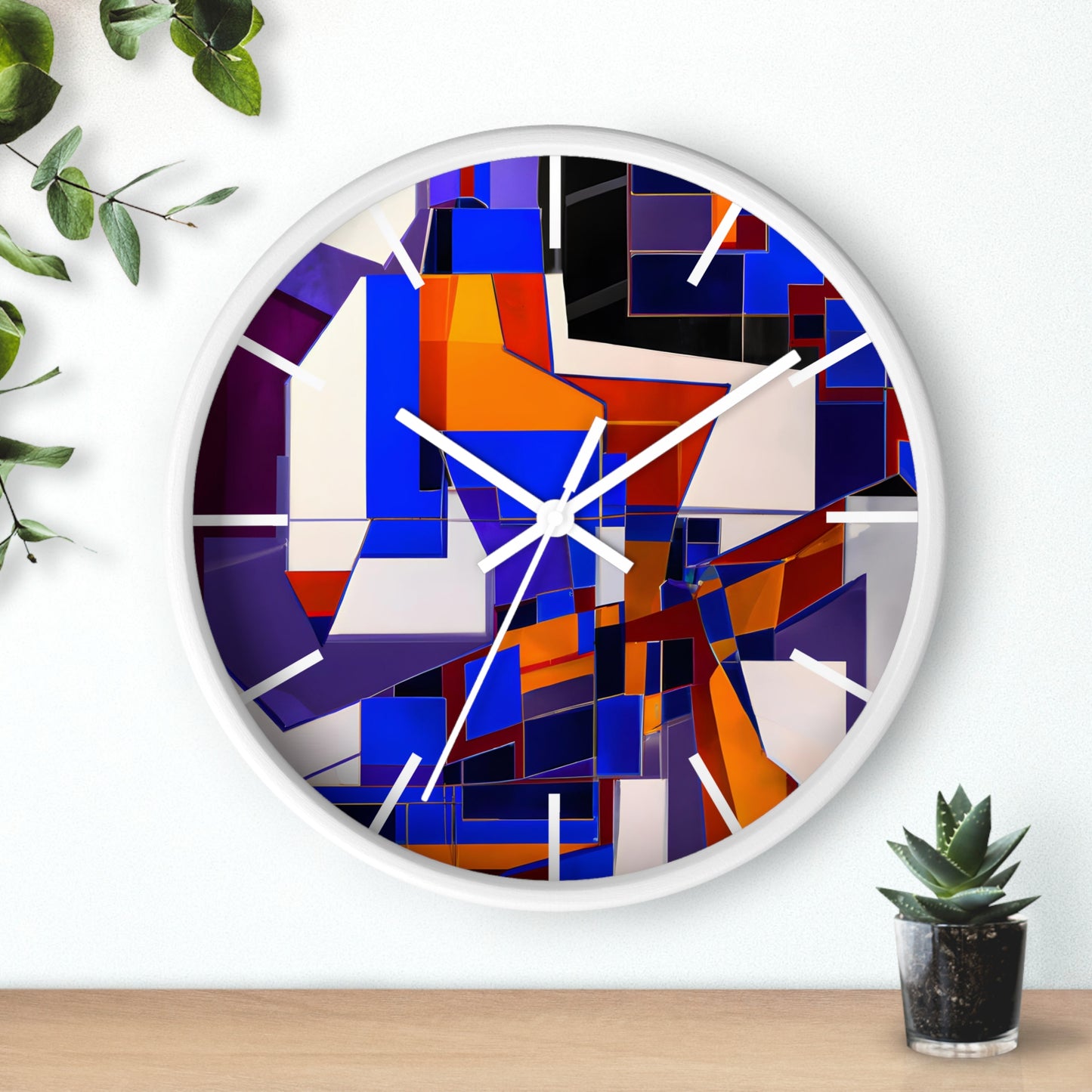 Margot Chamberlain - Friction Force, Abstractly - Wall Clock