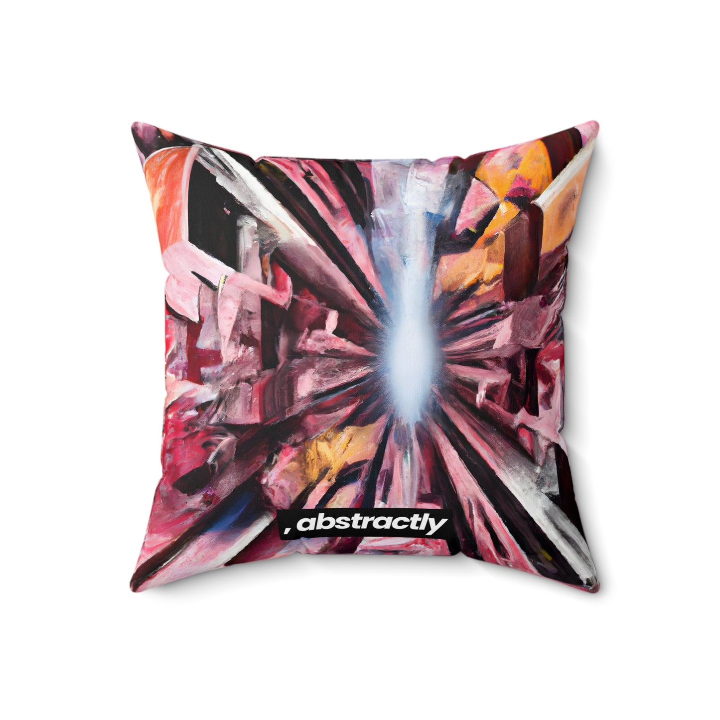 Imogen Hartley - Applied Force, Abstractly - Faux Suede Throw Pillow