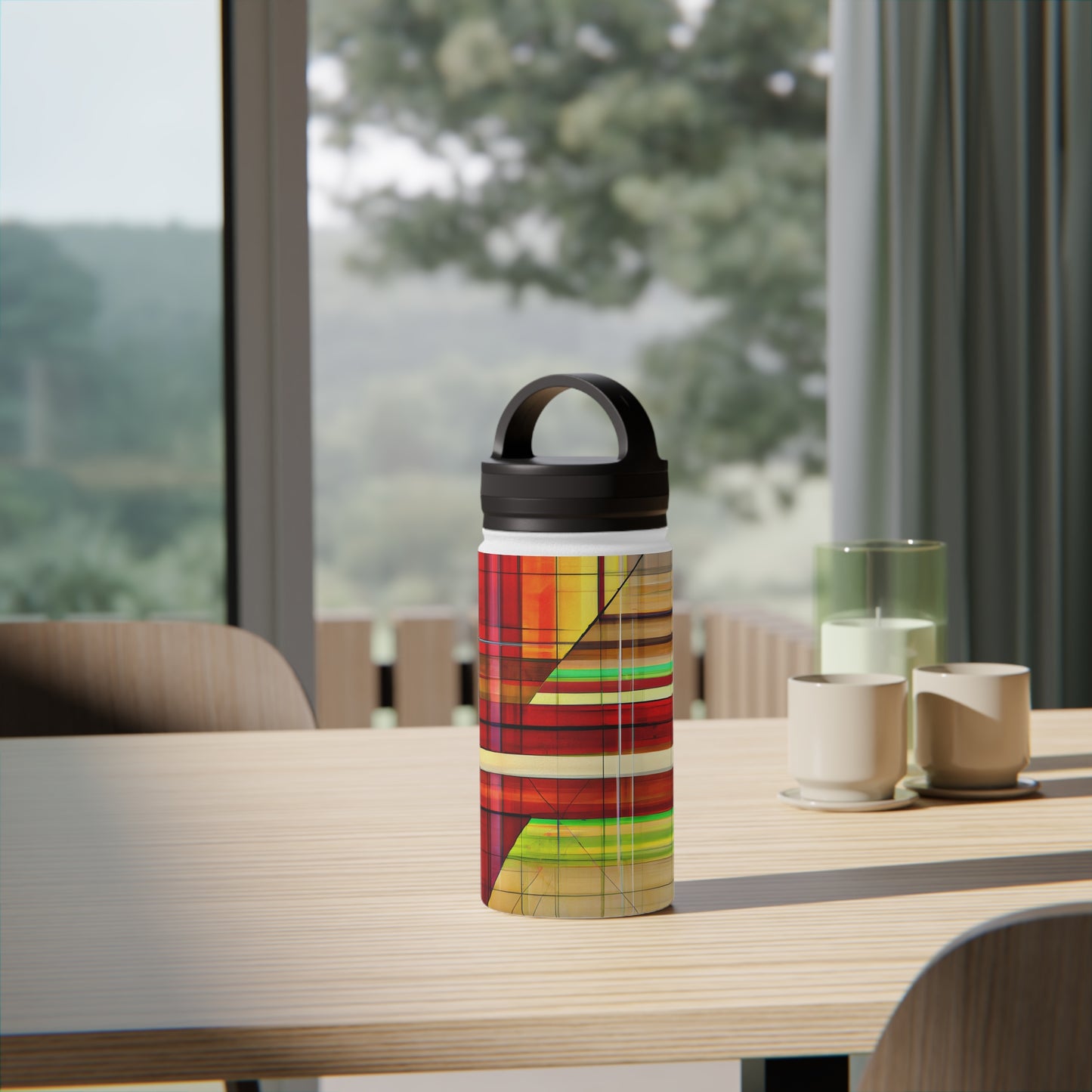 Evelyn Broadmore - Friction Force, Abstractly - Stainless Steel Water Bottle