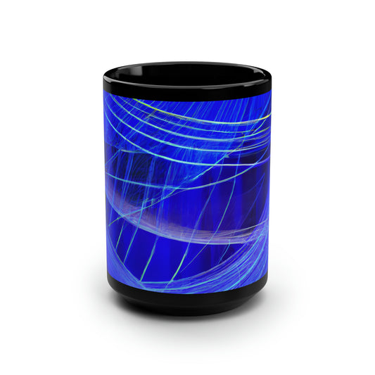 Harvey Pennington - Spring Force, Abstractly - Black Ceramic Mug 15oz