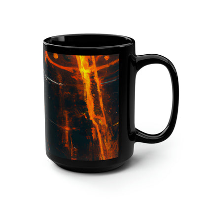 Vertex Audit - Sunk Cost, Abstractly - Black Ceramic Mug 15oz