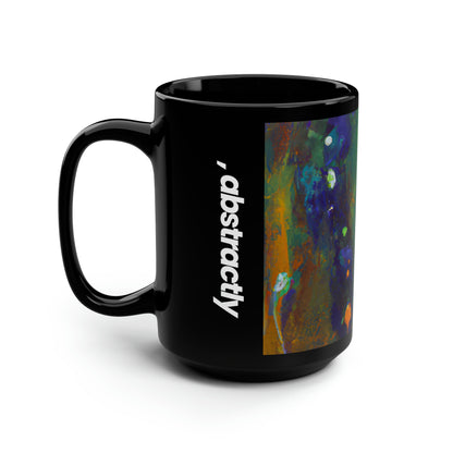 Quantum Sapphire Element - Chemistry, Abstractly - Black Ceramic Mug 15oz