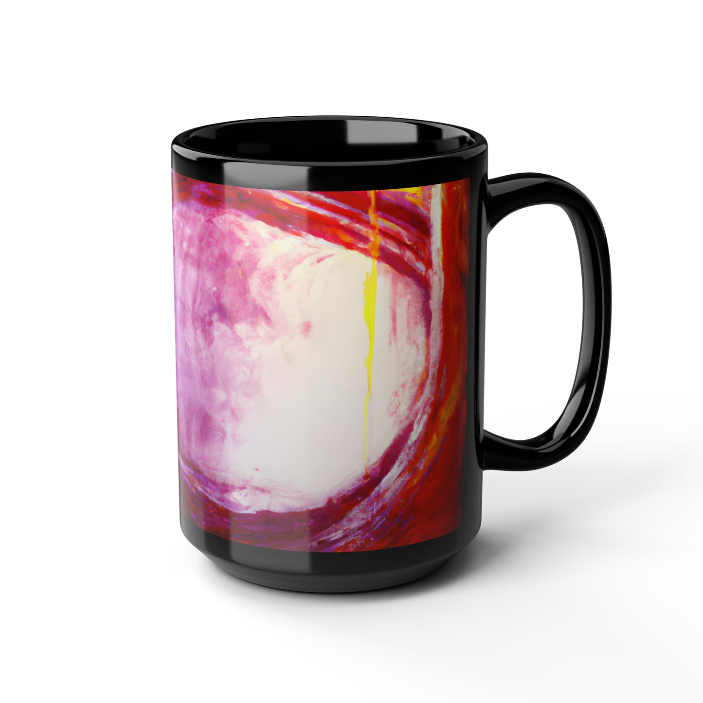 Quazarium Crystalite - Vanadium, Abstractly - Black Ceramic Mug 15oz