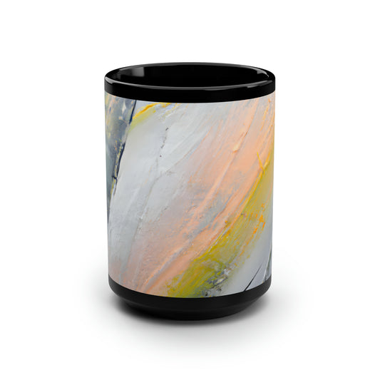 Astroflite Crystal - Aluminum, Abstractly - Black Ceramic Mug 15oz