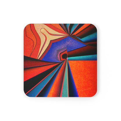 Kenneth Hadley - Weak Force, Abstractly - Corkwood Coaster Set of 4