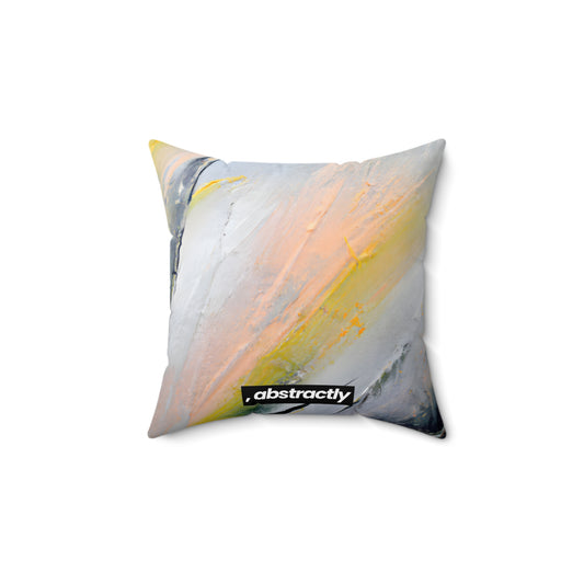 Astroflite Crystal - Aluminum, Abstractly - Faux Suede Throw Pillow