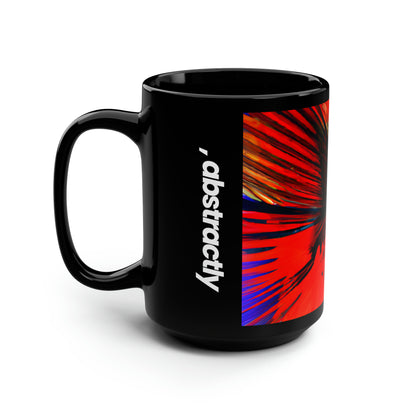 Oliver Maddox - Air Resistance Force, Abstractly - Black Ceramic Mug 15oz