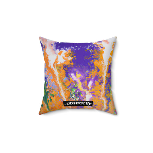 Solarium Particulate - Chemistry, Abstractly - Faux Suede Throw Pillow