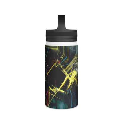 Connie Valdez - Electric Force, Abstractly - Stainless Steel Water Bottle