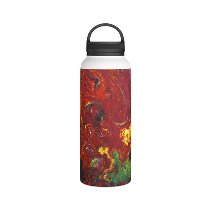 Johannsonite Crystal - Chemistry, Abstractly - Stainless Steel Water Bottle