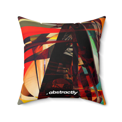 Miles Jefferson - Electromagnetic Force, Abstractly - Faux Suede Throw Pillow