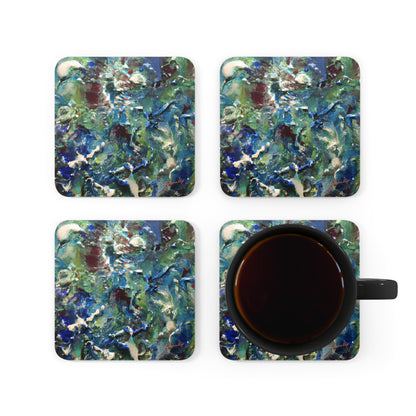 Crystalloxium Ether - Chemistry, Abstractly - Corkwood Coaster Set of 4