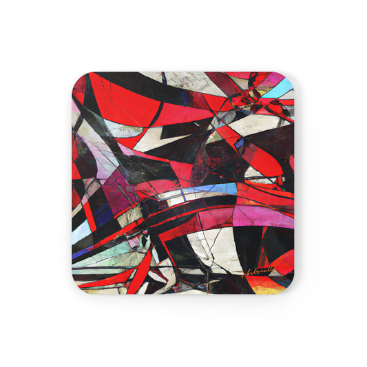 Arthur Sullivan - Air Resistance Force, Abstractly - Corkwood Coaster Set of 4