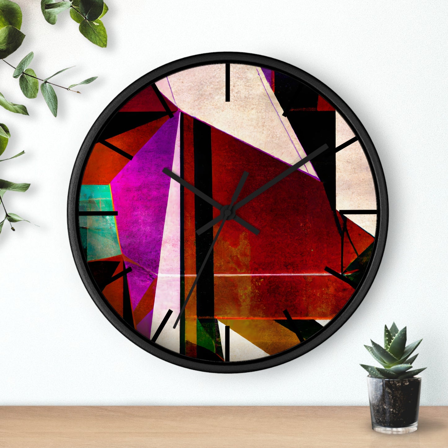 Fiona Hubble - Applied Force, Abstractly - Wall Clock