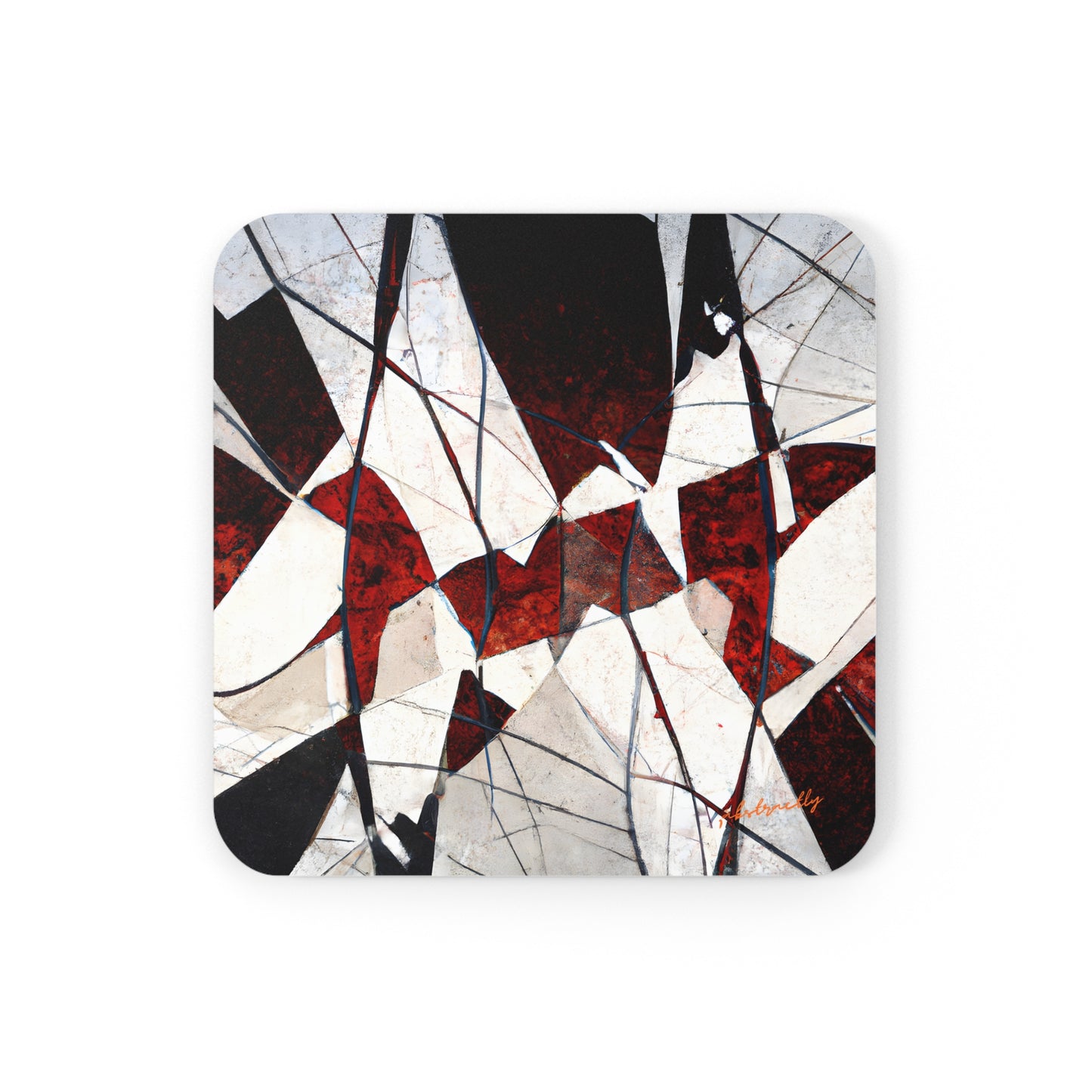 Adrianne Thomas - Spring Force, Abstractly - Corkwood Coaster Set of 4