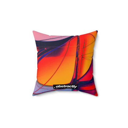 Claudia Henningsen - Air Resistance Force, Abstractly - Faux Suede Throw Pillow