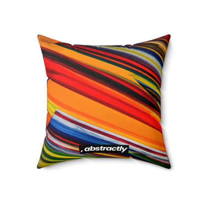 Carol Harwood - Friction Force, Abstractly - Faux Suede Throw Pillow