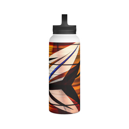 Valerie Schwartz - Magnetic Force, Abstractly - Stainless Steel Water Bottle