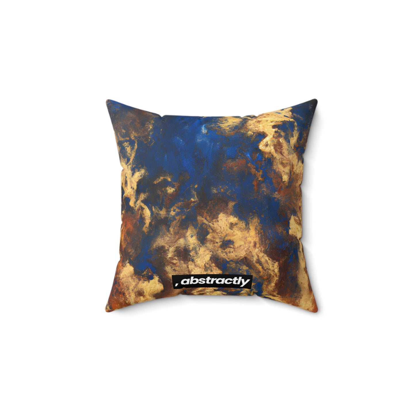 Bismarck Polarity Crystal - Chemistry, Abstractly - Faux Suede Throw Pillow