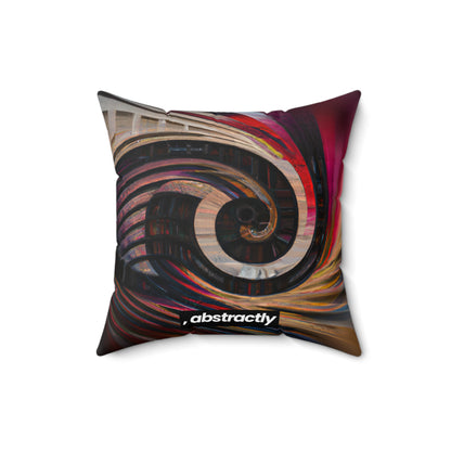 George Strickland - Gravity Force, Abstractly - Faux Suede Throw Pillow