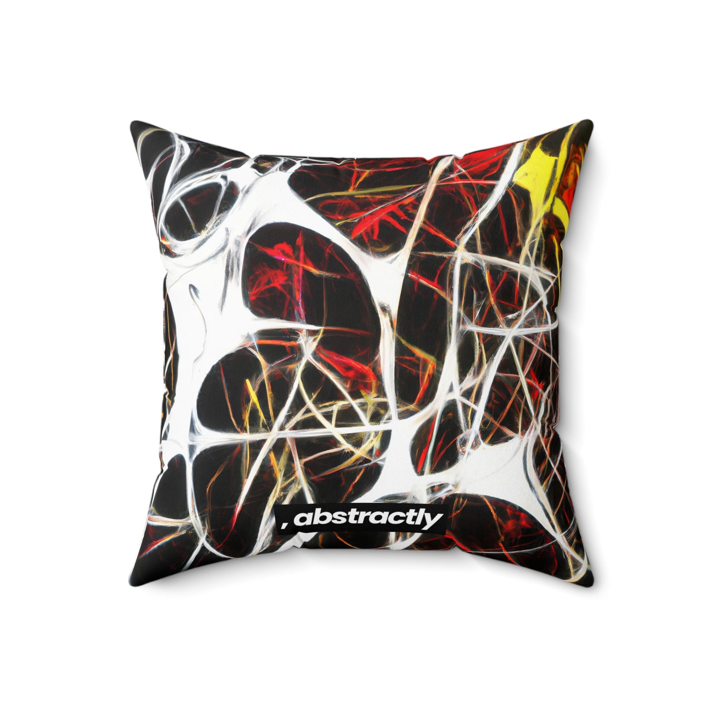 Beatrice Coleman - Electric Force, Abstractly - Faux Suede Throw Pillow