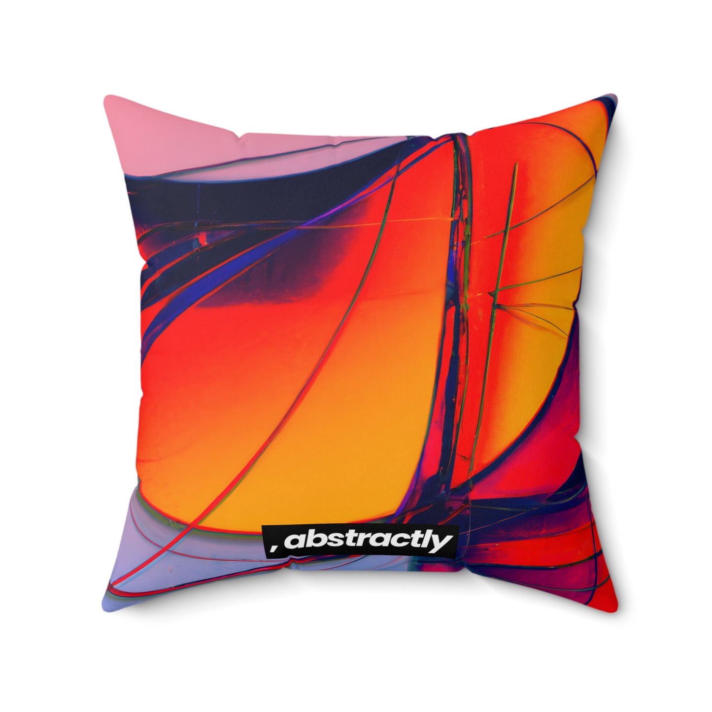 Claudia Henningsen - Air Resistance Force, Abstractly - Faux Suede Throw Pillow