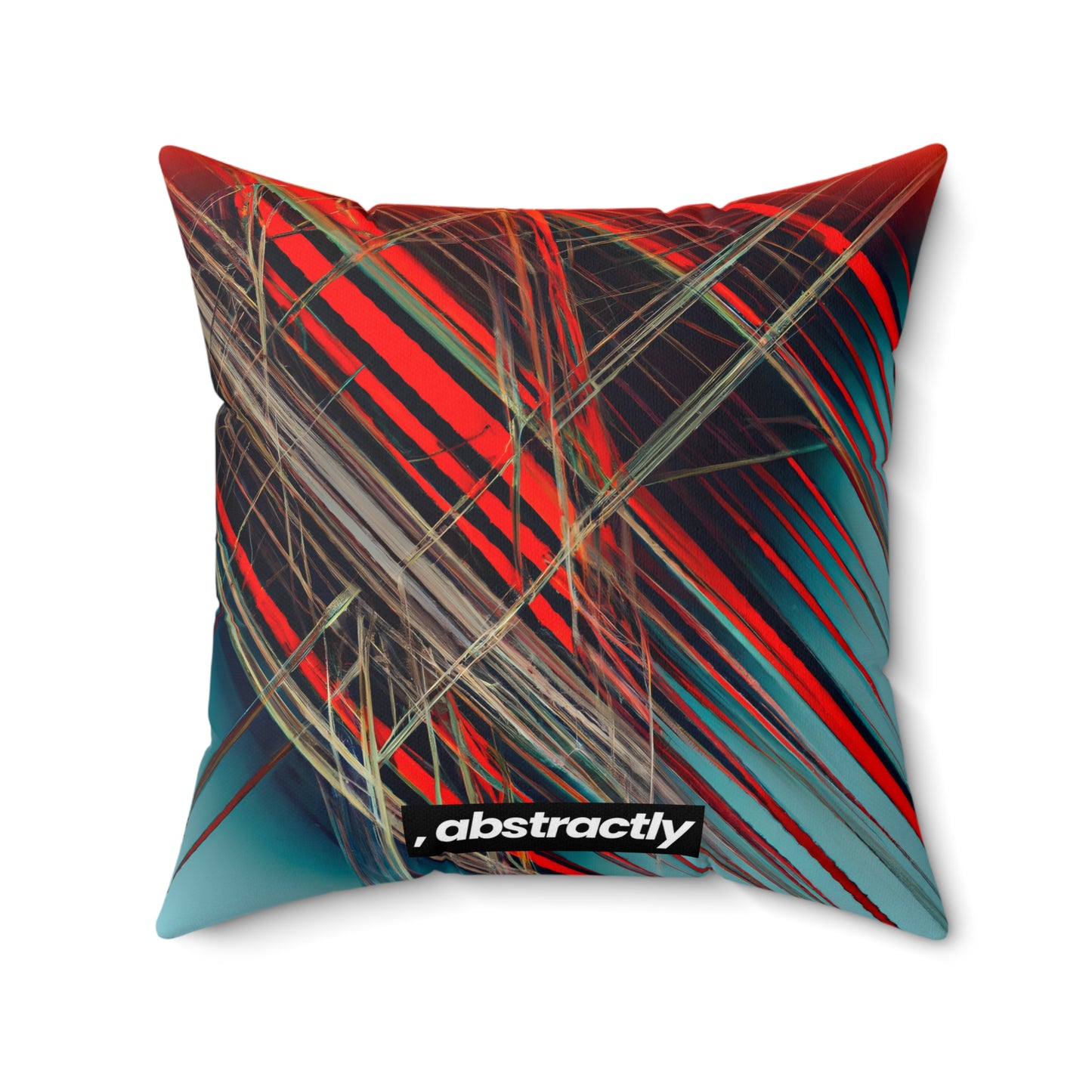 Vivian Bernstein - Air Resistance Force, Abstractly - Faux Suede Throw Pillow