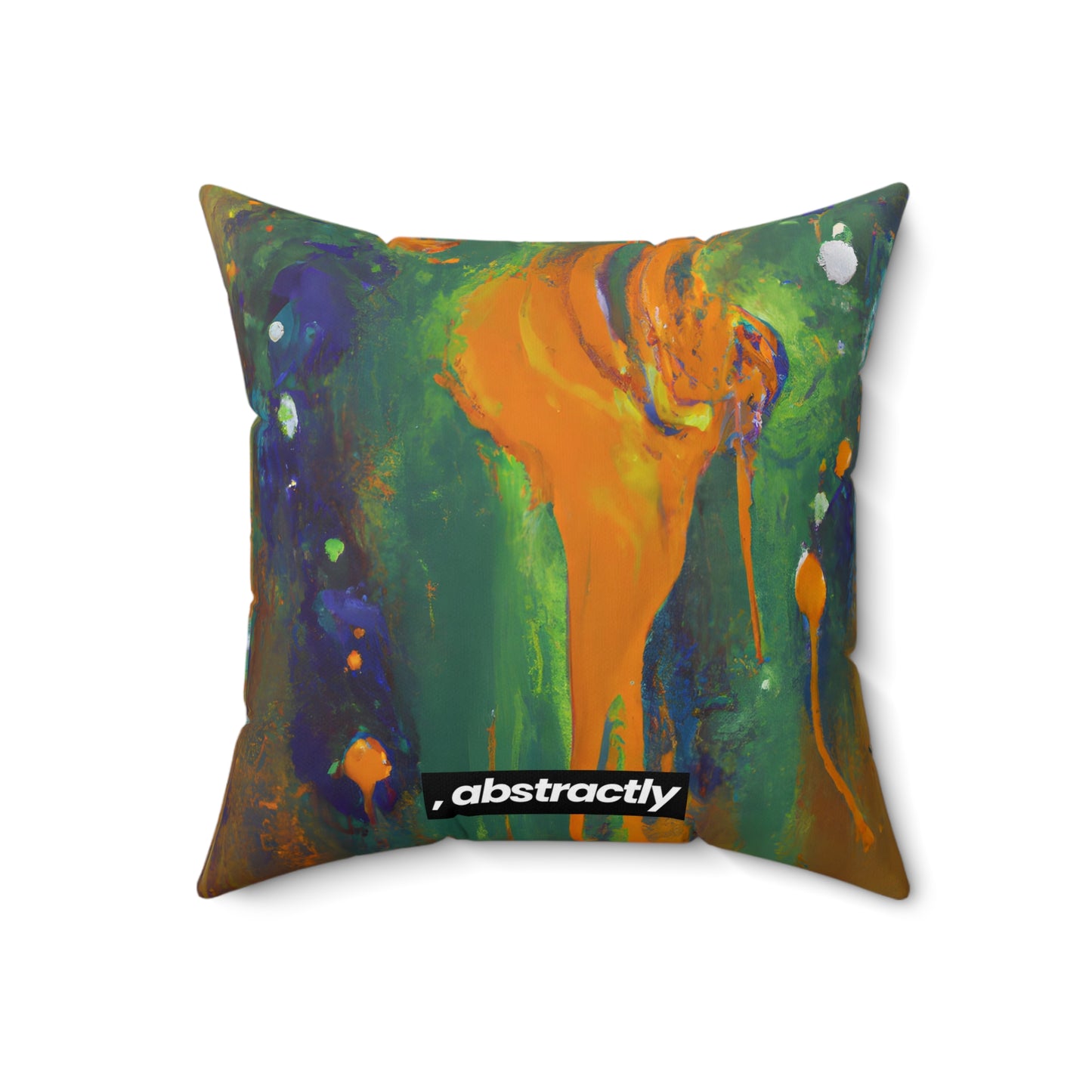 Quantum Sapphire Element - Chemistry, Abstractly - Faux Suede Throw Pillow